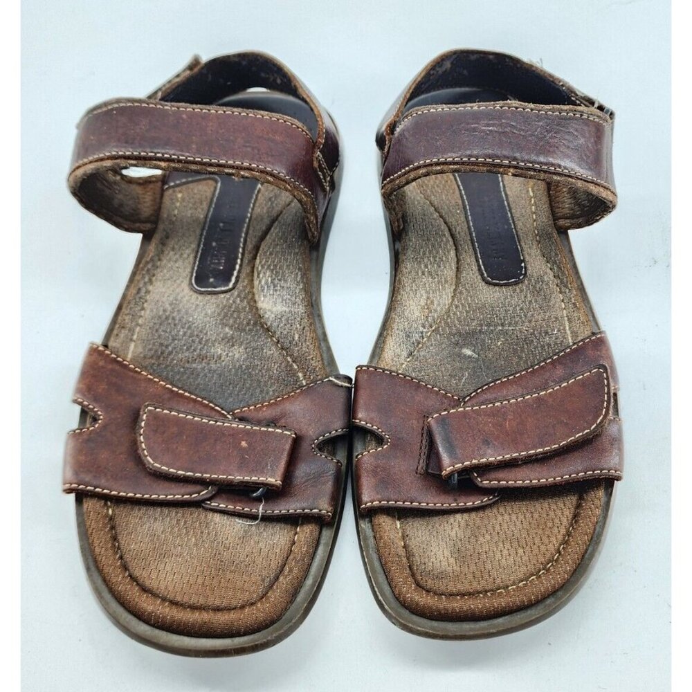 Johnston & Murphy Brown‎ Leather Outdoor Comfort Strap Sandal Men's Size 14 M